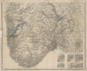 タイトルではなく南ノルウェーの地図 作： P.A. Munch